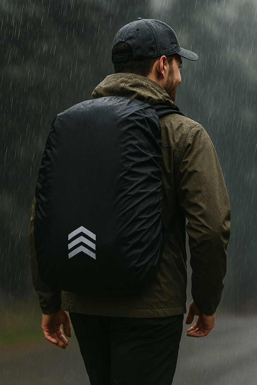 DryTrek™ Cover – Housse Réfléchissante Imperméable pour Sac à Dos
